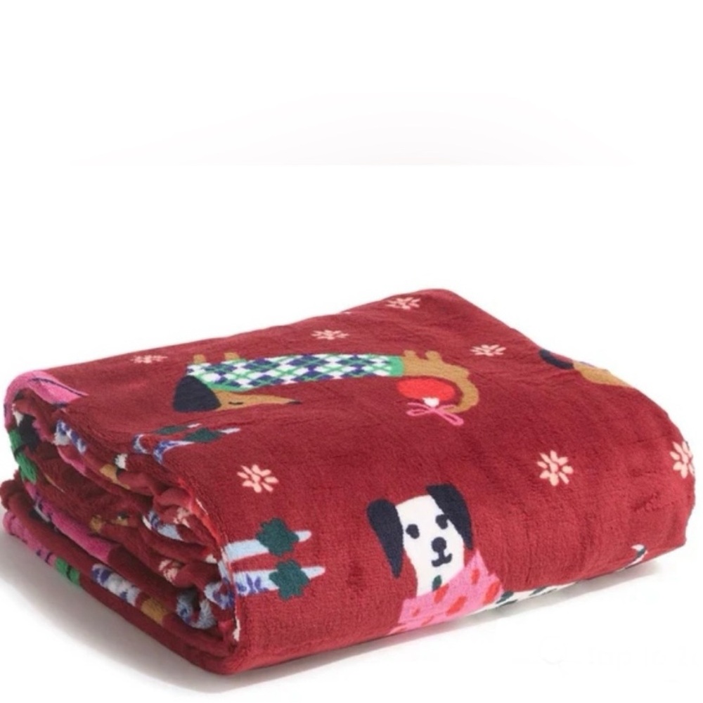 Vera Bradley Limited Edition “Holiday Hounds” Essential Throw Blanket NWT (N-1)